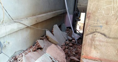 مصرع سيدة فى انهيار منزل مكون من طابقين بطهطا سوهاج