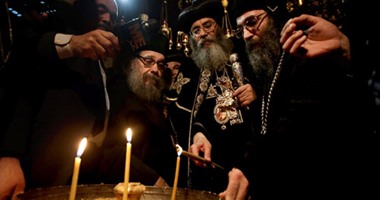 بالصور.. بدء مراسم تجليس مطران القدس الجديد بالأراضى المحتلة بحضور الطوائف المسيحية