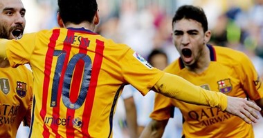 بالفيديو.. برشلونة يتقدم على إيبار فى الشوط الأول بثنائية ميسي والحدادى