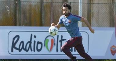 بالصور.. أشغال شاقة لمحمد صلاح مع روما قبل مواجهة الريال
