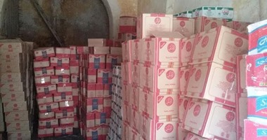 شرطة التموين تضبط أمين مخزن قبل ترويجه 7 طن مواد غذائية مجهولة المصدر بالشرابية