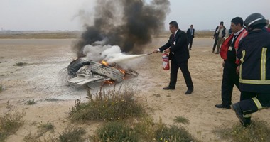 بالصور.. مطار برج العرب الدولى ينظم دورة تدريبية فى أعمال الحماية المدنية