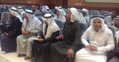 قيادات مديرية أمن شمال سيناء تلتقى مشايخ بئر العبد