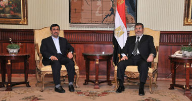 بالصور.. الرئيس الإيرانى يغادر الصالة الرئاسية بعد اجتماعه مع الرئيس