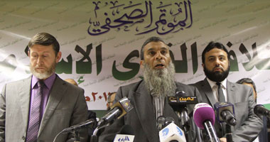 بالصور .. ائتلاف القوى الإسلامية بمؤتمر صحفى: طالبنا بفتوى تحرم الاعتداء على المنشآت 