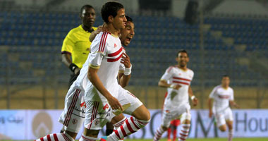 الزمالك يتقدم على نكانا بثنائية فى الشوط الأول