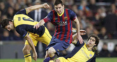 برشلونة يقع فى فخ التعادل أمام أتليتيكو مدريد فى دورى الأبطال