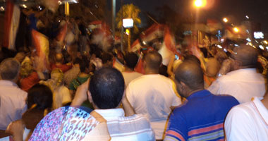 احتفالات أمام قصر الاتحادية ابتهاجًا بتولى السيسى