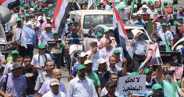 انتهاء فعاليات مسيرة مؤيدى الرئيس المعزول بالمهندسين 