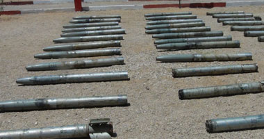 العثور على 6 فوارغ لقذائف صاروخية بالعريش