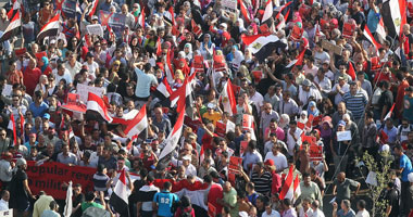 مصابو الثورة يشاركون فى مليونية تفويض الجيش 