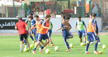 الأهلى يؤدى تدريباته استعدادا لنكانا الزامبى