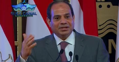 الرئيس يعلن تدشين محور قناة السويس