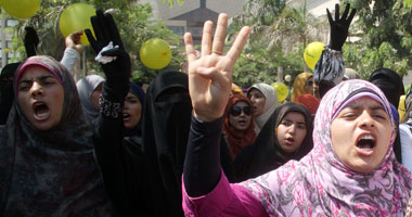 مسيرة لطلاب "المحظورة" بجامعة كفر الشيخ تطالب بالإفراج عن زملائهم