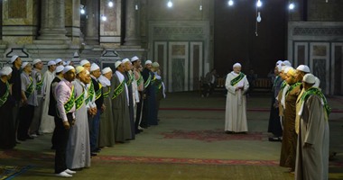 بالصور.. مريدو "الحامدية الشاذلية" يشاركون باحتفالات مولد الرفاعى