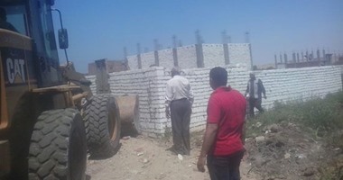 حملة مكبرة بالزقازيق للتصدى لمخالفات البناء على الأراضى الزراعية