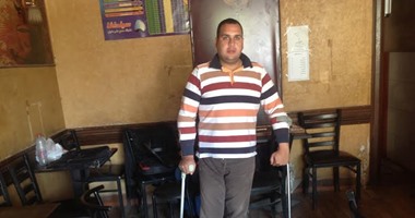 معاق بالمنيا يطالب رئيس الجمهورية بالتطوع فى الجيش