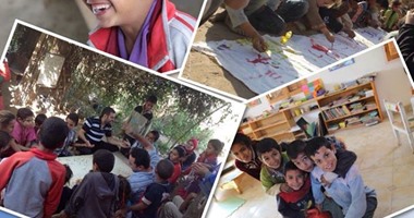 "البحاروة بالألوان".. مشروع لتلوين حياة قرية بالعلم والفن