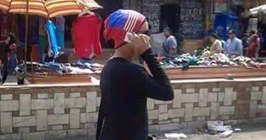 صورة لشاب يرتدى ملابس حريمى تُثير الجدل فى الشرقية