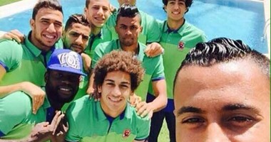 ارتياح بين لاعبى الأهلى بالمغرب للزى الجديد