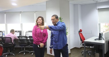 بالصور.. الإعلامية ريهام السهلى تزور مقر "اليوم السابع"