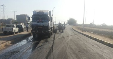 رفع كفاءة طريق الهاويس بتكلفة 860 ألف جنيه