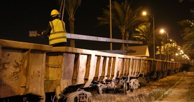 لأول مرة.. ميناء دمياط ينقل الحديد البليت عبر السكة الحديد بحمولة 1025طنا