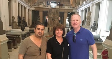 بالصور.. ماكليش يزور المتحف المصرى قبل مواجهة الداخلية