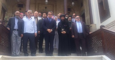 وزير الآثار يزور الكنيسة المعلقة لمتابعة أعمال الترميم