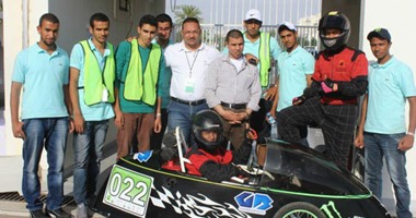 بالصور.. هندسة جنوب الوادى الثالث بالمسابقة العالمية للسيارات الهجينة بأبوظبى
