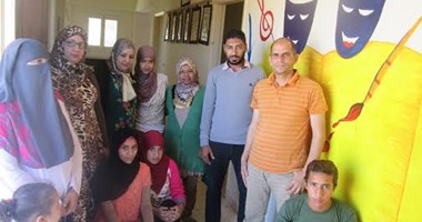بالصور.. ورشة فنون جدارية ونحت بالصلصال فى قصر ثقافة أبورديس جنوب سيناء