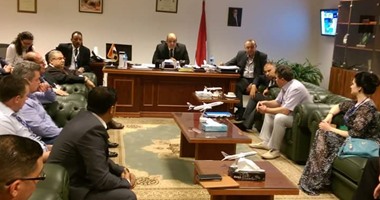 وفد خبراء وزارة النقل الروسية يبدأون تفقد مطار الغردقة 