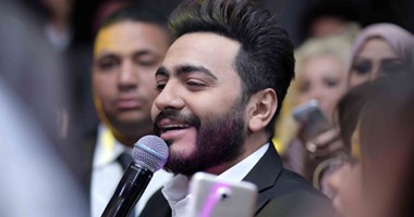 تامر حسنى مفاجأة حفل رامى جمال وتامر عاشور ورنا سماحة فى "شم النسيم"