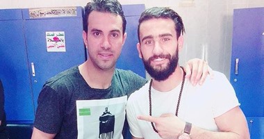 بالصور.. نجوم سموحة والاتحاد السكندرى يحتفلون بعيد ميلاد أحمد حسن مكى