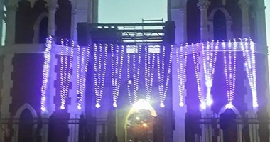 إنارة المعالم السياحية فى القناطر الخيرية احتفالا باليوم العالمى لمرض التوحد