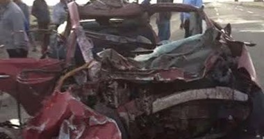 مصرع 3سيدات وطفلة صدمتهن سيارة على الطريق الدولى الساحلى بالبحيرة