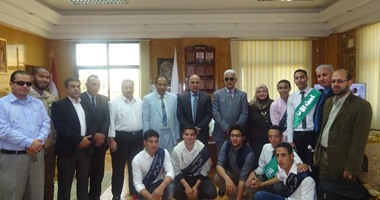 وفد من إدارة شرق كفر الشيخ التعليمية يزور جامعة كفر الشيخ