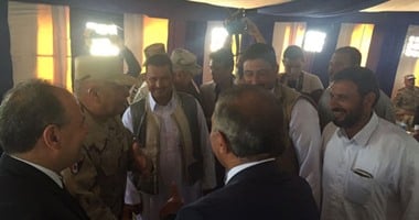 بالصور.. قائد المنطقة الشمالية يصل قرية عفونة بوادى النطرون لبدء إعمارها 