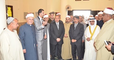 بالصور.. محافظ البحيرة وسفير الكويت يفتتحان مسجدين بأبوحمص وإيتاى البارود