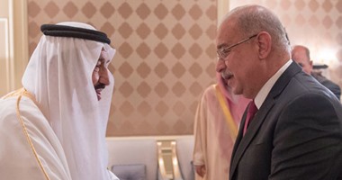 الملك سلمان بن عبد العزيز يستقبل رئيس الوزراء وشيخ الأزهر والبابا تواضروس