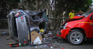 مصرع ممرضة وإصابة 11 فى حادث سيارة على الطريق الزراعى المنشأة - جرجا بسوهاج