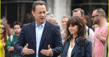 بالصور.. توم هانكس يستكمل تصوير مشاهد فيلمه الجديد "Inferno" بإيطاليا