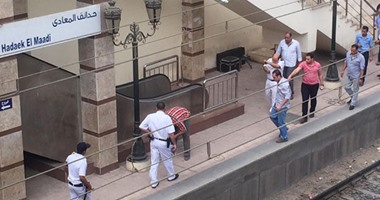 بلاغ بوجود قنبلة على رصيف محطة مترو حدائق المعادى.. ولا توقف للحركة