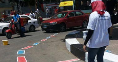 بالصور.. مبادرة هنلونها تنشر "ألونها" بشارع عباس العقاد