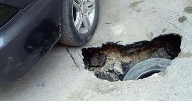 إصابة فتاة سقطت سيارتها فى حفرة بالمعادى