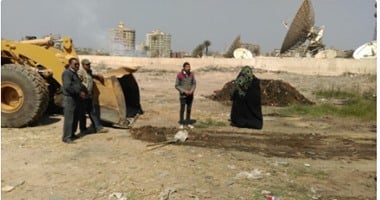"واتساب اليوم السابع": إزالة إشغالات بجوار القمر الصناعى بالمعادى
