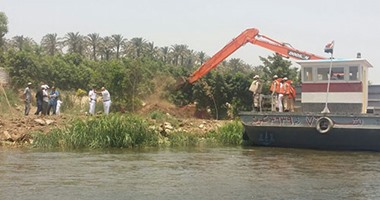 المسطحات المائية تشن حملة لإزالة التعديات النيلية بالجيزة