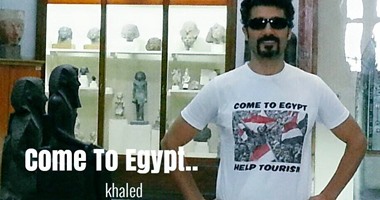 خالد النبوى يزور المتحف المصرى ويروج للسياحة