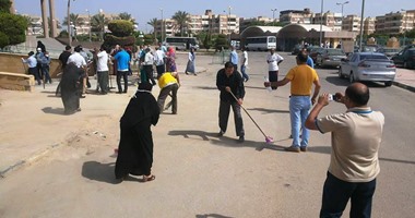 بالصور.. ختام مبادرة لنظافة مستشفى الإسماعيلية العام