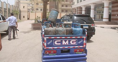 سيارة محملة باسطوانات غاز بشبين الكوم تثير ذعر الأهالى 